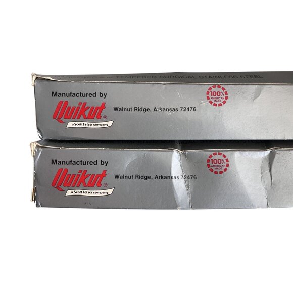 Vintage Sharpkut Carve and Serve Knife by Quikut Set of 2 Unused - Picture 4 of 6